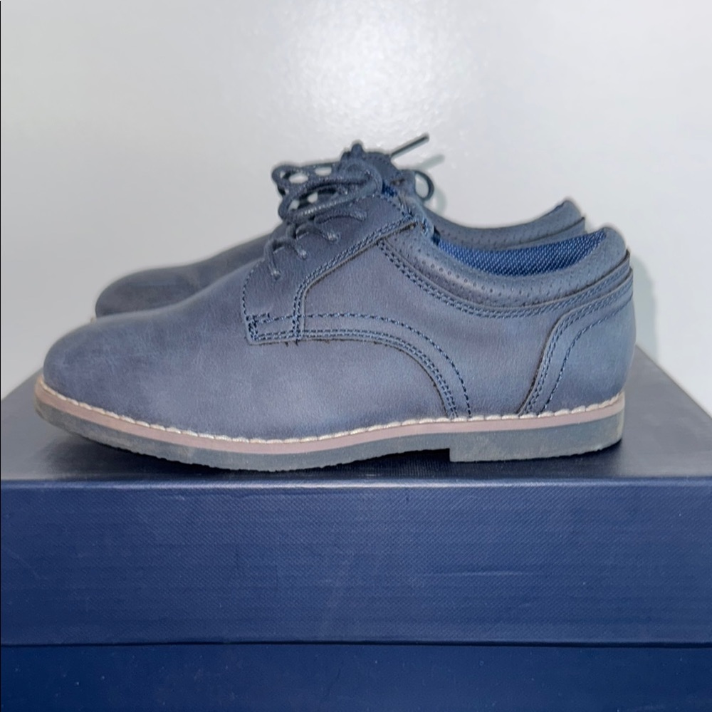 Boy's Classic Navy Lace-Up Shoes